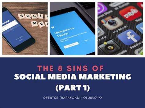 The 8 Sins Of Social Media Marketing Ppt