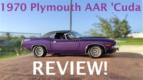 1970 Plymouth Aar Cuda Plum Crazy Diecast Review 118 Scale By