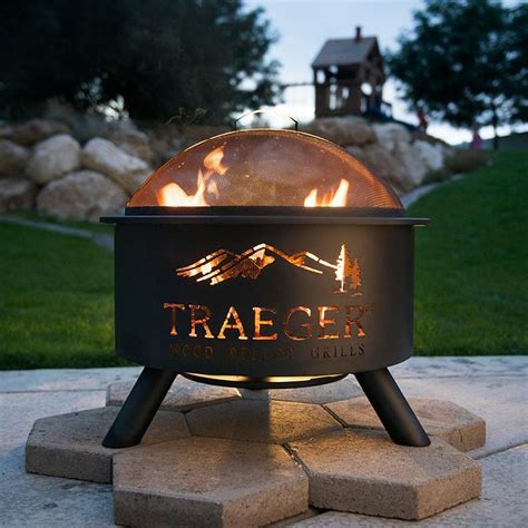 Traeger 26 Inch Outdoor Pelletwood Burning Fire Pit Ultimate Patio