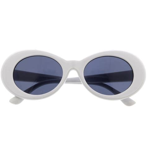 Retro 1990s Fashion Oval Clout Goggle Sunglasses 51mm C381 Oval