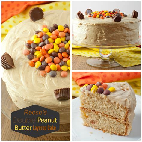 And my travel plans revealed! Reese's Double Peanut Butter Layered Cake | Wishes and Dishes