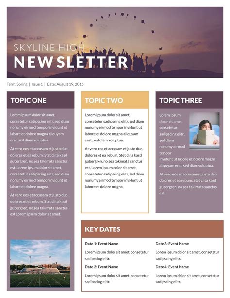 Free Printable Newsletter Templates For Publisher