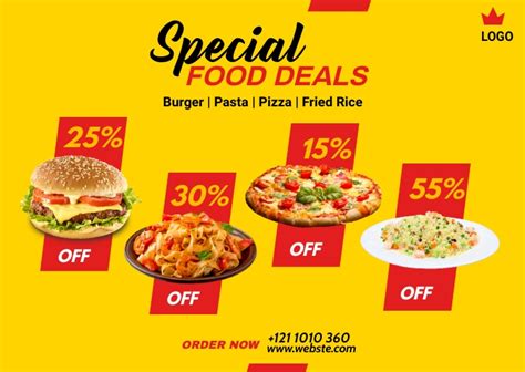 Special Food Deals Template Postermywall