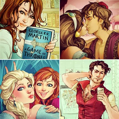 Disney Characters Take Selfies On Instagram Popsugar Love And Sex