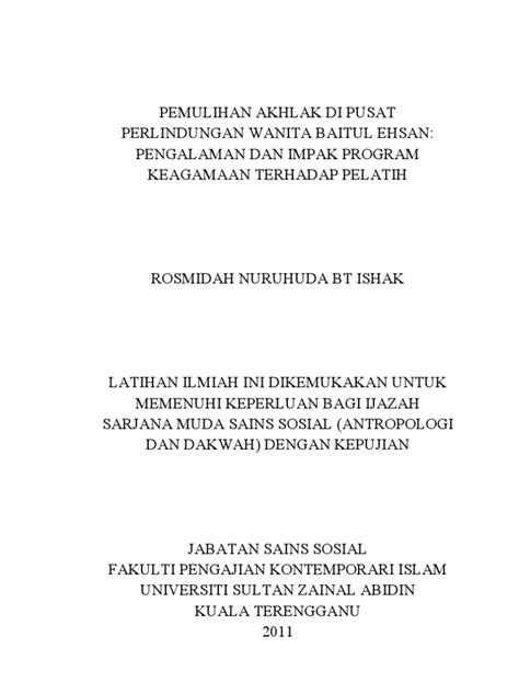 Lepas naura rebah ustaz minta 3 orang tolong pagarkan kawasan pusat ni. Kajian Program Keagamaan Di Pusat Pemulihan Akhlak
