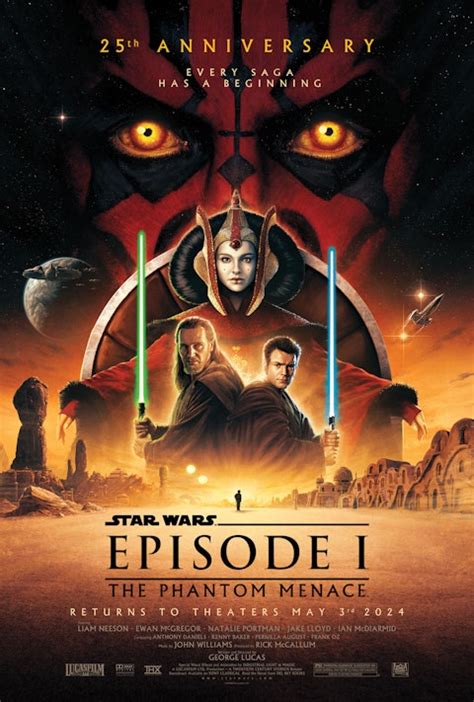 Star Wars The Phantom Menace 25th Anniversary Cinema Release Confirmed