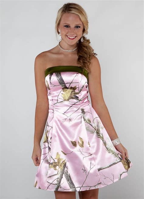 Whether you're channeling reese witherspoon or gwen stefani, there's a blushing gown for you. Camo Dress Picture Collection | DressedUpGirl.com