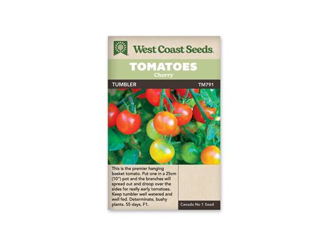 Tumbler Cherry Tomato Seeds From West Coast Seeds At Canada Grow Supplies