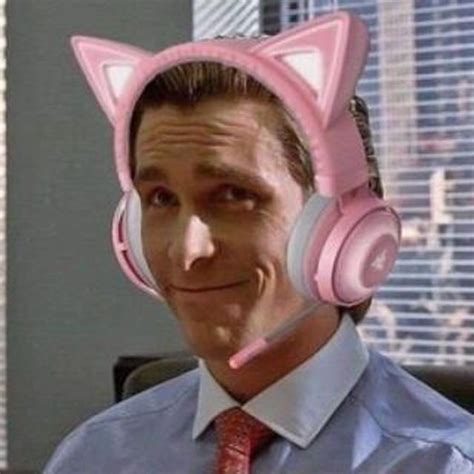 Petition · Patrick Bateman Deserves Pink Cat Headphones ·