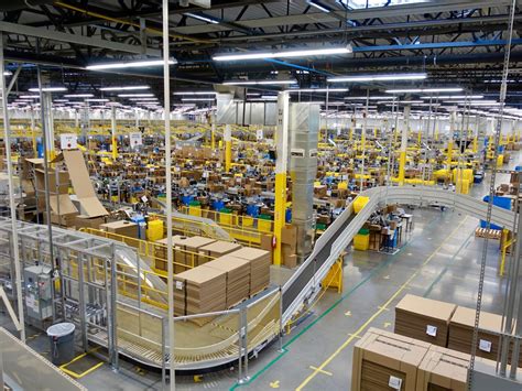 Photos Inside An Amazon Fulfillment Center Masked Up And Spaced Apart