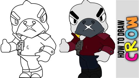 All content must be directly related to brawl stars. How To Draw White Crow 😀 Best Legendary Brawler 😀 Brawl ...