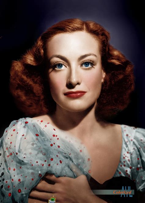 Joan Crawford, from a photo by George Hurrel, 1936 : r/Colorization