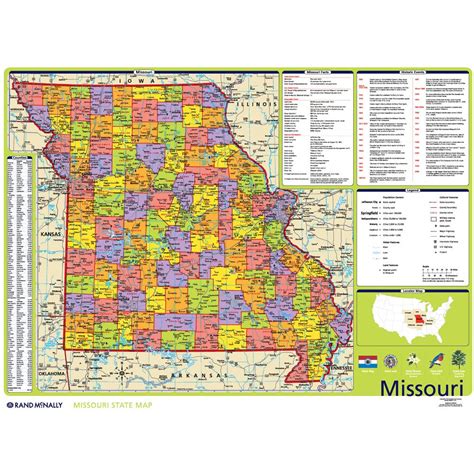 Missouri State Map With Cities And Towns Map