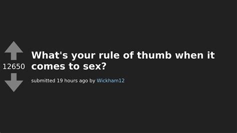 Redditors Reveal Their Personal Rules Of Thumb When It Comes To Sex Askreddit Thread Youtube