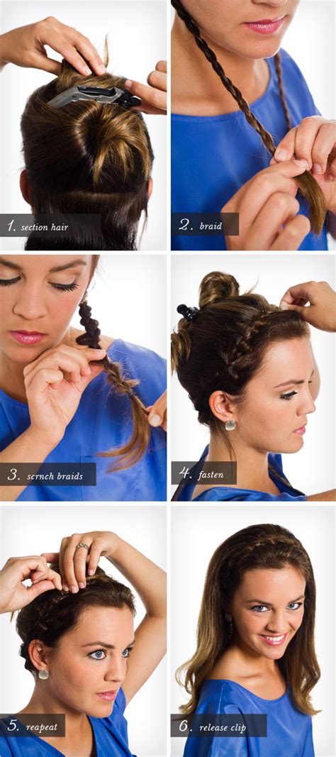 Use an elastic band to secure the end and use hair. Pretty Simple :: Braided Headband - Camille Styles