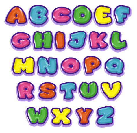 Letras Infantiles Alphabet Letters Clipart Bubble Alphabet Bubble