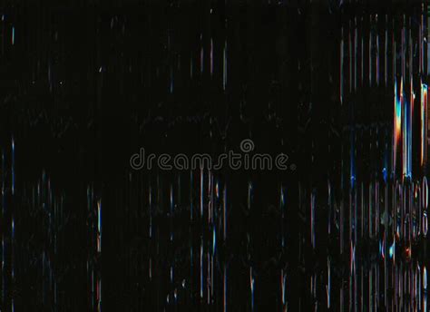 Glitch Overlay Distressed Screen Dust Scratches Stock Illustration