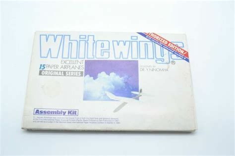 Vtg 1980 White Wings 15 Paper Airplanes Kit Nonomiya Original