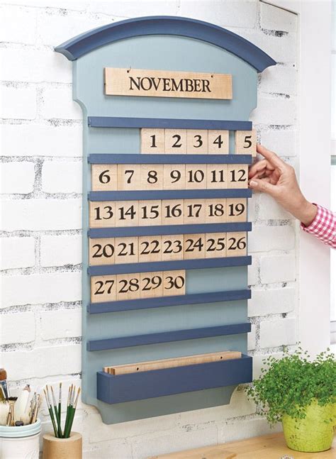 Wooden Wall Calendar