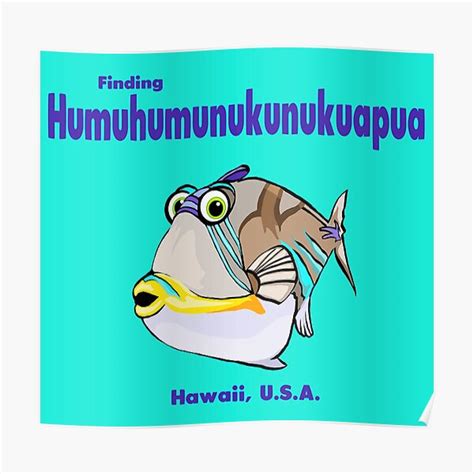 Humuhumunukunukuapua Poster For Sale By Fanboymuseum Redbubble