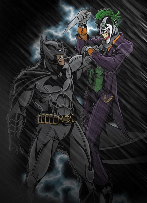 Batman Vs Joker In Color By Timelessunknown On Deviantart