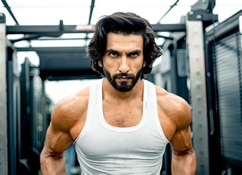 Ranveer Singh Flaunts His Beefed Up Physique While Working Out Shares Pictures Bollywood News