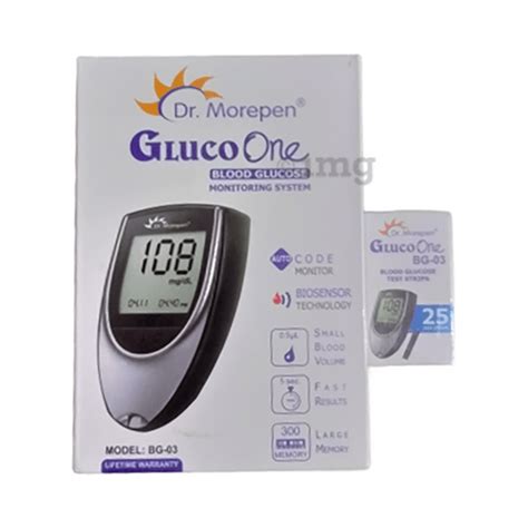 Dr Morepen BG 03 Gluco One Glucose Monit Upto 17 Off 25 Test Str