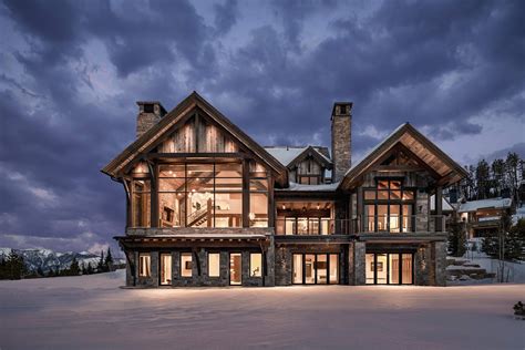 Rustic Elegance In Montana Mountain Modern Home Mountain Home