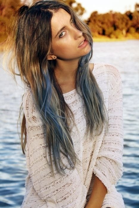 Dip dye is usually done in unnatural bright colors applied only to the ends of your hair, however, for shorter hair, the color can start much higher. Rose Over Clothes: Dip-Dyed Hair