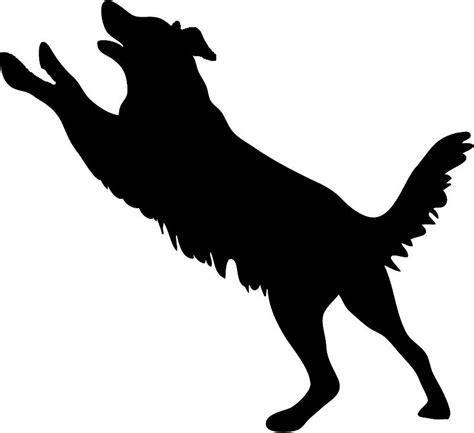Dog Silhouette Dog Jumping  Dog Clip Art Golden Retriever