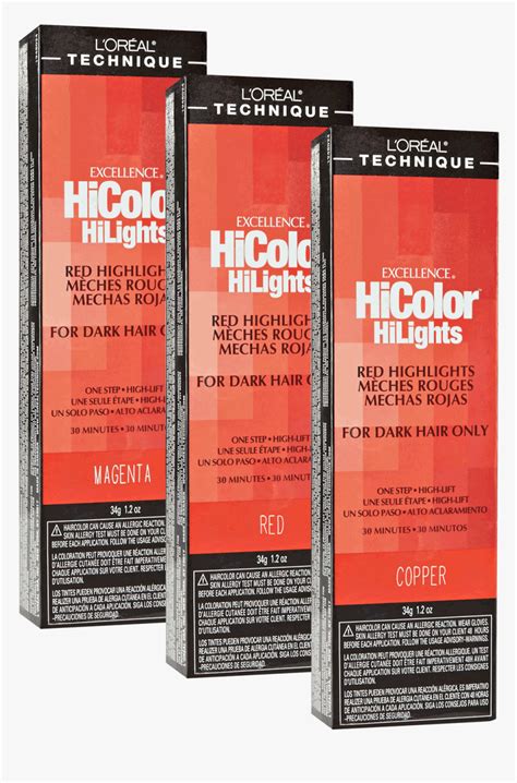 L Oreal Excellence Hicolor Chart
