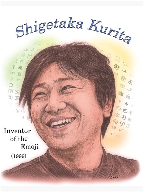 Sticker Shigetaka Kurita Inventeur De Lemoji Par Eedeeo Redbubble