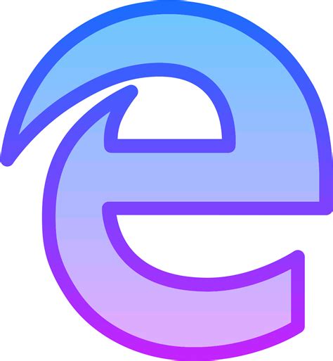 Download Microsoft Edge Icon It A Logo Of Edge Reduced To A Icono De