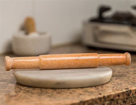 Handmade Makrana Marble Rolling Pin Pastry Roller Multi Color Etsy