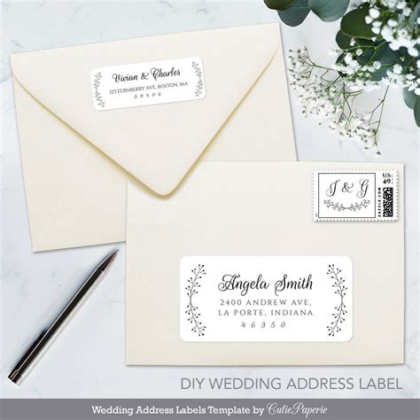 Printable Labels For Wedding Invitations Printable Templates