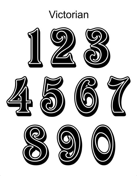 Old English Numbers Number Tattoo Fonts Number Tattoos