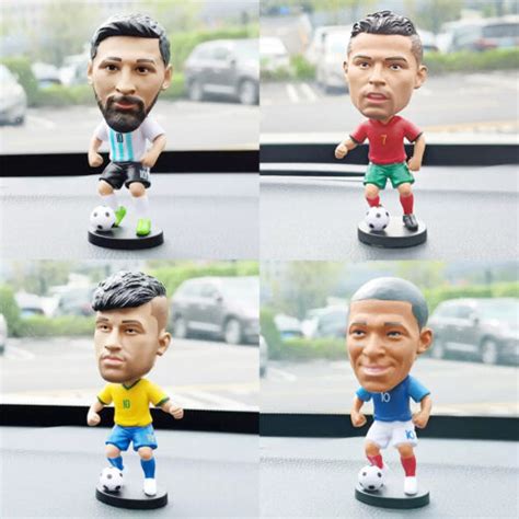 Kylian Mbappe Bobblehead Figure Cristiano Ronaldo Collectible Doll