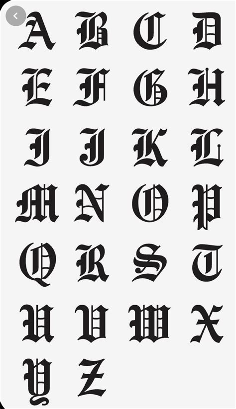 10 Best Printable Old English Alphabet A Z Artofit