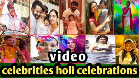 Celebrities Holi Celebrations Stars Holi Celebrations Youtube