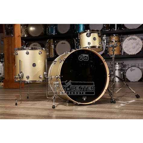 Dw Performance 3pc Drum Set 221216 Hard Satin Gold Mist Dcp