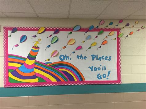 oh the places you ll go dr seuss bulletin board for march dr seuss bulletin board seuss
