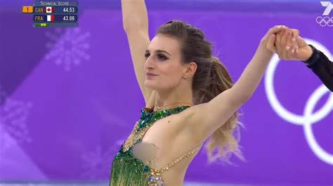 Winter Olympics 2018 French Skater Suffers Costume Malfunction