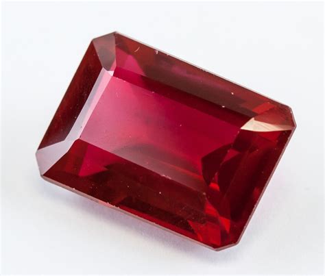 3070 Ct Emerald Cut Red Natural Ruby Gemstone