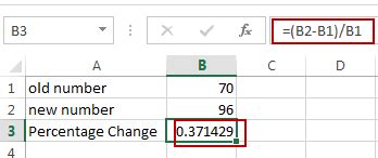 Divide the sold product amount by the total amount of the product. How to Calculate Percentage Change between Two Numbers in Excel - Free Excel Tutorial