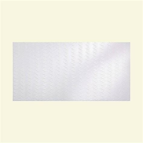 Fasade Waves Vertical 96 In X 48 In Decorative Wall Panel In Gloss