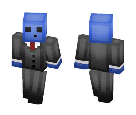 Download Blue Slime In A Suit Updated Minecraft Skin For Free