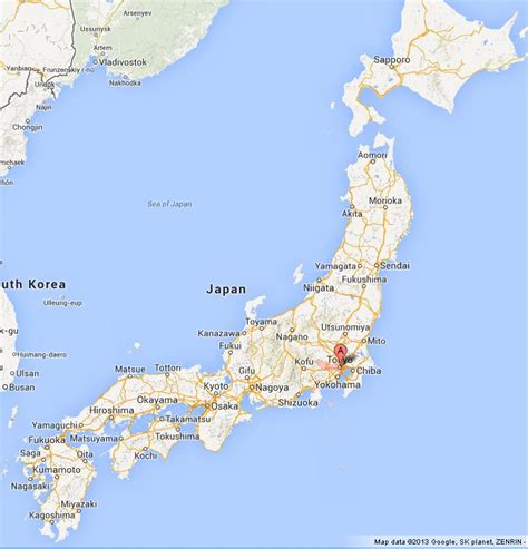 Tokyo On Map Of Japan