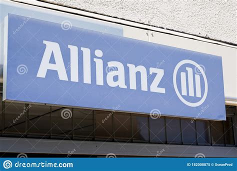 My allianz mobile application is now on app store and google play! Bordeaux , Aquitaine / France - 05 05 2020 : Allianz Insurance Sign Blue Logo Store Office Brand ...
