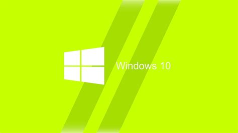 Hd Wallpaper Windows 10 Windows 10 Anniversary Microsoft Green