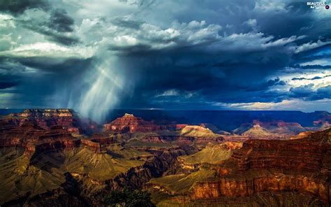 Clouds National Park Arizona Grand Canyon Beautiful Views